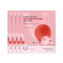 Round Lab Camellia Deep Collagen V Lifting Gel Mask 4 Sheets PDRN & Collagen Firming Hydrogel Mask