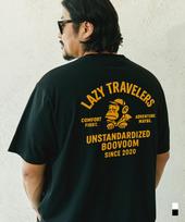 Buboom [Plus Size] Monkey Traveler Coolon T-Shirt Black/2_Xxl(115~125)