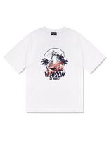 La Maison Studio Unisex Kitten Surfing Single Jersey Short Sleeve T-Shirt White (Fcd2Ts607M) White/S