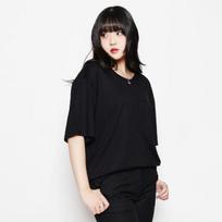 Studio 235 Soft Modal Boyfriend Fit U-Neck Black Free