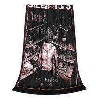 It's bread Silent Hill Blanket Horror Game Pyramid Head Flannel Awesome Warm Throw Blanket for Chair Covering Sofa Spring/Autumn Size: 75*100cm, Weight: 230 GSM