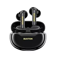 BXT Buxton BTW 7200 Black Tuya – Tikros belaidės ausinės su įkrovimo dėklu, juodos, Bluetooth 5.2, IPX4, liečiamas valdymas, Tuya Smart App