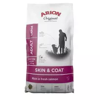 AIN ARION Original Skin & Coat Large Salmon - Sausas šunų maistas 12kg