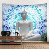 Home Decor Meditation Seven Chakra Tapestry Indian Buddha Wall Decor Mandala Tapestry Witchcraft Bohemian Hippie 100X70CM
