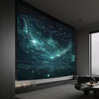 Starry Night Backdrop Cloth - Perfect for Living Room, Bedroom, Office & Party Decor | Elegant Polyester Home Accent 100X70CM