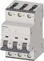 SIEMENS SENTRON 5SY4 Miniatiūrinis automatinis jungiklis 5SY4350-7 C50A 3-polių 10kA