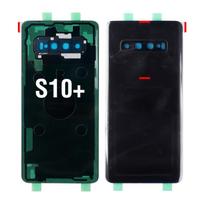 Curved Back Cover for Samsung Galaxy S10 Plus S10+ with Camera Lens +Tape Cover Rear With Logo Phone Housing Back Replacement for Samsung S10+