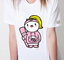 Doldol Lily-Tshirts-23 Lovely Lily Female Polar Bear Snowboarder Extreme Character Graphic Design T-Shirt White/S