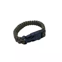 ORIGIN OUTDOORS Firesteel apyrankė – išgyvenimo parakordinė apyrankė su ugnies uždegikliu, švilpuku ir trintuvu – juoda