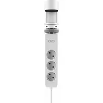 Olympia IOIO SL 3000 stalviršio kištukinis lizdas su 3 Schuko lizdais, 2 USB-A prievadais ir 1,5 m laidu, baltas