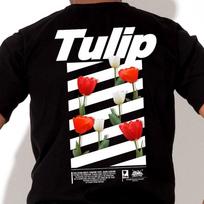 Doldol Loving-Flower_T_09 Loving Flower Spring Tulip Graphic Design T-Shirt Light Gray/Xl