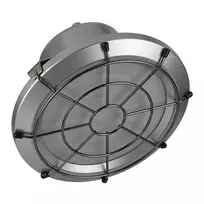 SYNERGY21 LED lubinis prožektorius UFO su kamuolio apsaugos narveliu S 100W 14000lm 5000K IP65 Juodas