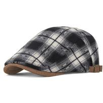 Spring Autumn College Style Forward Beret Retro Peaked Cap smėlis/juoda