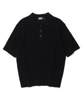 Bunker Buster Short Sleeve Collared Knit Black (Mp2Su207-076) Black/095