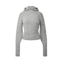 Dre Balaclava Hood Knit_Gray Gray/L