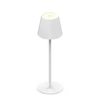 SYNERGY21 LED stalinė lempa su įkraunama baterija, lauko IP54, liečiamas reguliavimas, balta