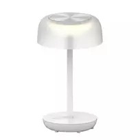 SYNERGY21 LED stalinis šviestuvas SOLAR/Įkraunama baterija, Lauko IP54, Liečiamas jungiklis reguliuojamas šviesumas, Skaidriai baltas