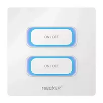 Synergy 21 LED nuotolinio valdymo pultas 2 mygtukų išmanusis jungiklis 2.4GHz judesio jutiklis + reguliatorius Milight/Miboxer sistemoms (baltas) (ESR2)