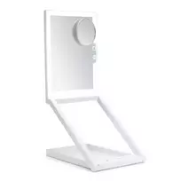 RIO MMAW-EU/1,0 Home and Away Dressing Table Make Up Mirror – Dvipusis LED veidrodis su padidinimu 1x/5x, sulankstomas, baltas