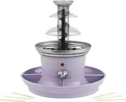 Giles & Posner EK3428GSPPVDE 3 pakopų šokolado fontanas, 300 g talpa, 70 W, juodas/sidabrinis