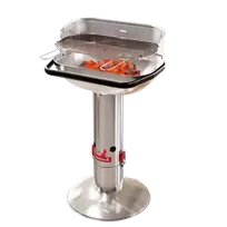 Barbecook Loewy 55 SST anglies grilis, 59,8 x 35,4 x 101 cm, nerūdijančio plieno grotelės, juodos spalvos