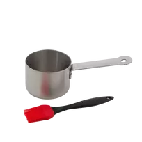 Barbecook Nerūdijančio Plieno Padažų Puodas su Teptuku 10,5 x 7,5 x 23 cm BC-ACC-7211