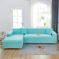 Solid Color Sofa Covers for Living Room Spandex Modern Elastic Sofa Slipcovers All-inclusive Couch Chair Cover Furniture Protect Part AA  90-140cm