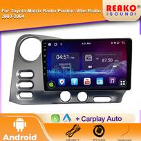 Android For Toyota Matrix E130 E140 2002 2003 2004 2005 2006 Auto Radio Stereo Multimedia Player GPS Navigation No 2din DVD 4 core 1GB+32GB carplay
