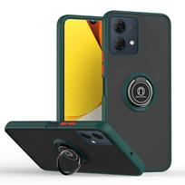 Rotatable bracket case for Moto G84 G54 G14 G13 G23 G53 G73 E13 G 5G 2023 G32 G52 G22 G31 G41 G60 G30 G20 G10 Finger Ring Cover For Moto G10 tamsiai žalia spalva