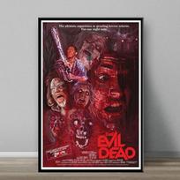 The Evil Dead Klasikinio Siaubo Filmo Abstraktus Drobės Tapybos Plakatai ir Spaudiniai Sienų Meno Paveikslai Namų Kambario Dekorui Cuadros 21cm×30cm NoFrame