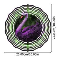 Metal Mandala Wind Spinner 2D Rotating Garden Decor for Outdoor Patio Yard Balcony No Battery Needed Hanging Art Ornament