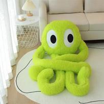 100cm Big Eyes Octopus Doll Giant Plush Toy Long Four Claws Stuffed Underwater Animal Soft Plushie Peluche Boys Girls Gift about 100cm gray