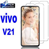 4 unidades de vidro temperado para Vivo V21 V21e V21s 5G protetor de tela de vidro For VIVO V23 Pro gryna