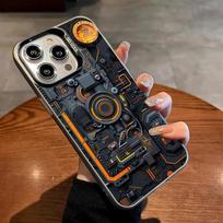 Creative Circuit Board Electroplate Phone Case for Samsung S25 S23 S22 S24 FE Plus Ultra 5G A35 A55 A15 A25 A16 Shockproof Cover A53 5G