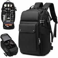 Waterproof All-in-One DSLR & Drone Camera Backpack with Double Shoulder Straps & Computer Compartment