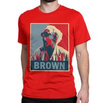 Novelty Back To The Future Doc Brown T-Shirt Men Women's Cotton T Shirts Classic Movie Series Short Sleeve Tees Summer Clothes S