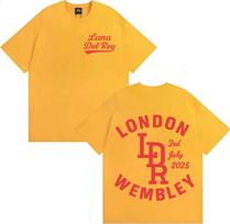 Lana Del Rey London Wembley 3rd July 2025 Tour Graphics T Shirts Men Women Oversized Fashion T-shirts Comfort T-shirt Streetwear XL