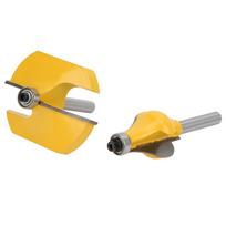 2pcs 8mm Shank Armrest Handrail Router Bit Set with Bearing Woodworking Milling Cutter