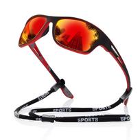 Polarized Sports Sunglasses for Men: UV400 Protection Glasses Womens Wrap Around Goggles for Driving Fishing mėlyna