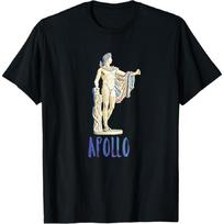 Apollo Greek Mythology Art History T-Shirt S juoda