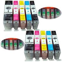 10 Cartouches XL pour Canon Pixma MG 5750 570XL 571XL + MG 5751 MG 5752 MG 5753 MG 6850 MG 6851 MG 6852 MG 6853 PGI570 CLI571