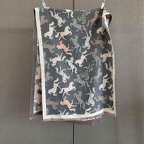 Winter Warm Cashmere Pony Jacquard Pattern Printing Scarf For Women Luxury Print Pashmina Shawl Wrap Scarves One Size