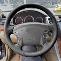 Perforuotos odos užvalkalas Hyundai Sonata Azera 2005 2006 2007 2008 2009 2010, skirtas Kia Carens vairo užvalkalas, apdaila, juodas