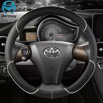 for Toyota IQ Scion iQ Singulato iC30 Car Steering Wheel Cover Non-slip PU Leather Auto Accessories balta
