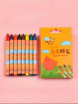 8/12Pcs Cute Tulip Crayons Children's Non-Messy Hand Art Supplies for Kindergarten 8 Colors 12 Colors Oil Pastels Drawing Pens Crayons