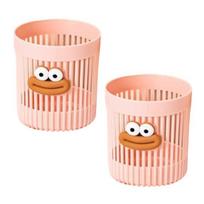 2Pcs Cartoon Pen Holder Cute Big Mouth Desktop Organizer for Home Office Multi-Use Storage for Pens Makeup Brushes Creative Gift for Kids Adults balta