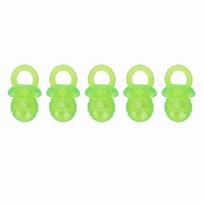 5 pcs Celsius set Pacifier Shaped Pet Dogs Teether Teething Sounding Interactive Chew Toy (Green)