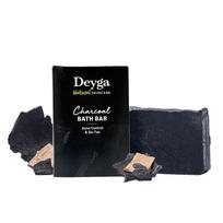 Deyga Charcoal Soap | Reduces Acne & Blackheads | Deep Cleansing & Detoxifying Bath Bar | Controls Oil | For Oily & Acne-Prone Skin