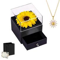 Preserved Sunflower Gifts, Sunflower Necklaces, Valentine's Day Gifts, Anniversary Gifts, Mother's Day Gifts, Birthday Gifts One Size