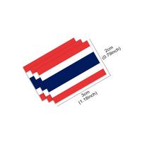 3Pcs Thai Flag Sticker Car Vinyl Decals Thailand Motorcycle Vehicle Decor Accessories For Toyota Isuzu Honda BYD Ford Mitsubishi